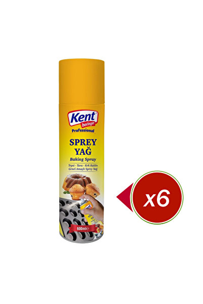 Kent Boringer Sprey Yağ 600 ml X 6 Adet