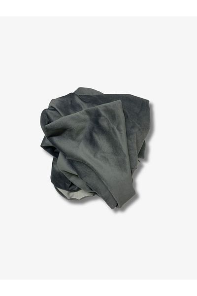 Yiğit Kumaş Upholstery Velvet Fabric, Piece 110X120 cm Gray