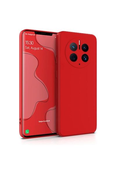 SOHO Protective Case for Huawei Mate 50 Pro, Liquid Silicone, with Interior Microfiber, Shockproof, Wirel