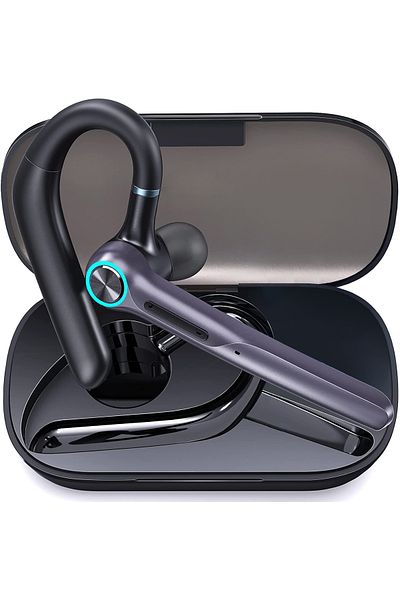 LittleDomi Casca Bluetooth 5.2 Profesionala, Handsfree, Eliminare Zgomot, Control Volum si Muzica, 2