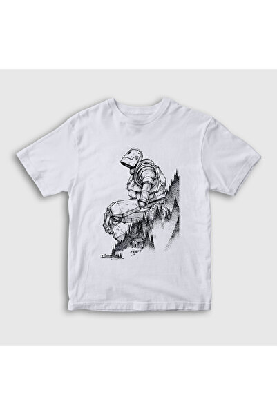 Presmono تي شيرت أبيض هيل آيرون جاينت للأطفال للجنسين 566657tt