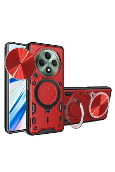 Madviun Case for Oppo Reno12 F / Oppo Reno12 FS, CamGuard Pro, O70, Polycarbonate, Red