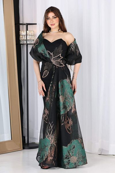 modern designer Luxury long occasion dress
