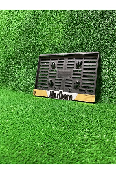 ML Plakalık Motosiklet Plakalığı Gold Marlboro Yazılı Logolu Motor Plakalık