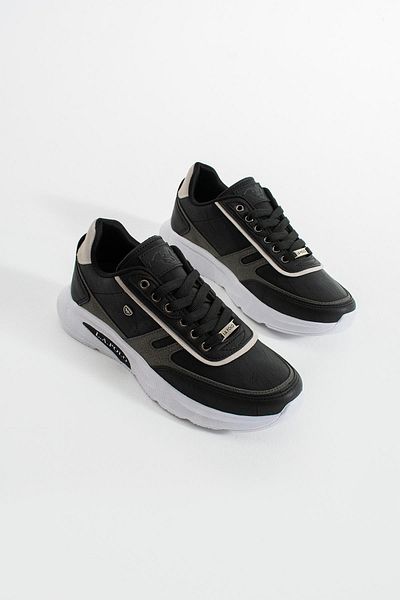 L.A Polo Black Smoked Casual Men's Sneaker
