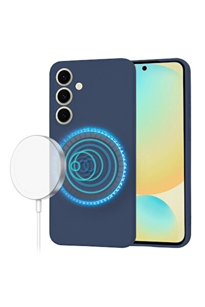 Jul Et Mad Carcasă pentru Samsung Galaxy S24 FE, S50, pânză, albastru marin