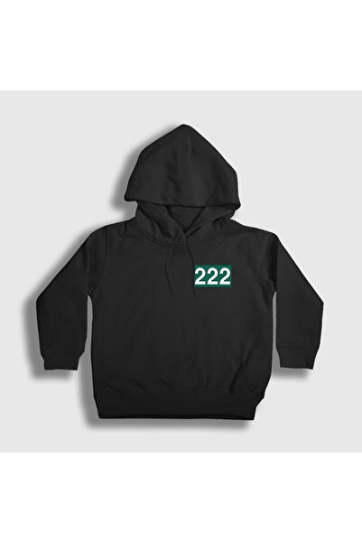 Presmono سويت شيرت بقلنسوة للأطفال باللون الأسود Kim Jun Hee 222 Squid Game ل...