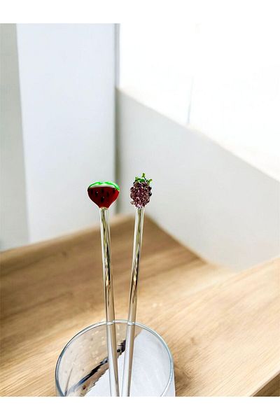 Arsglass Ice Latte Glass Mixed Figure 21 cm Stirring Spoon 1 Piece