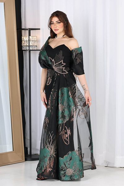 modern designer Luxury long occasion dress
