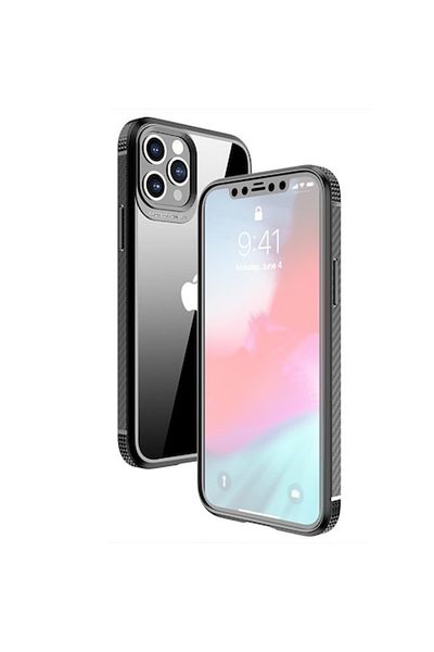 SOHO Hybrid Defender MG Series Case for iPhone 14 Pro, Shock Protection, Black