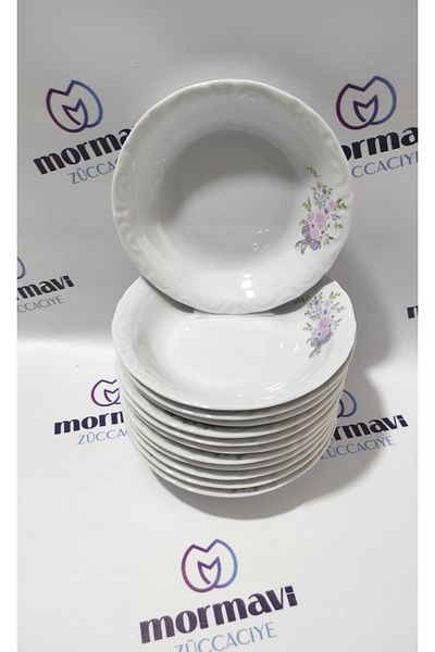 Porland Porcelain Bucket 12 Pcs 19 cm (Large) Bucket Dish Plate