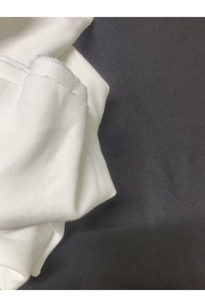 Yiğit Kumaş Ecru Lacoste Fabric, Piece 85X180 cm
