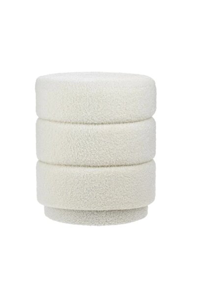 divendi-ro Scaun din imitație de blană Teddy, 110 kg, 36x43 cm, alb