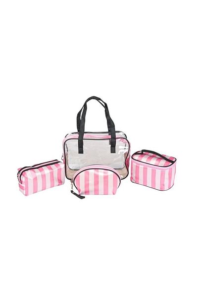 divendi-ro Set of 4 pieces/borders, polyester, pink/black