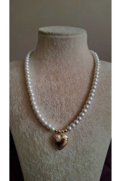 SOFT Kalp Uçlu İnci Kolye