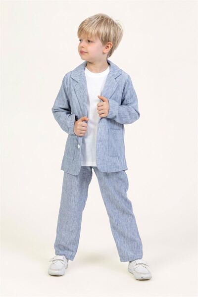 DMB BOYS & GIRLS Costum pentru băiat DMB 3 piese Albastru M7761