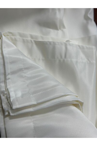 Suradesign Güneşlik Perde Kırık Beyaz Kalın Saten Ütü istemez 1.kalite Kullan...