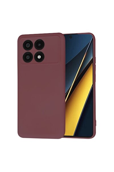 Mad Protective Case for Xiaomi Poco X6 Pro, View SoftFlex W51, Silicone, Plum Noble Red