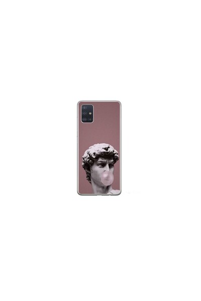 Atlas Husa personalizata pentru Samsung Galaxy A51, model Bubble Gum Statue, S1D1M0317
