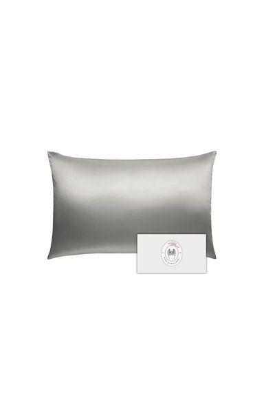 WaltStore Natural silk pillowcase, Melegim® 50x70, Mulberry Silk, Silver
