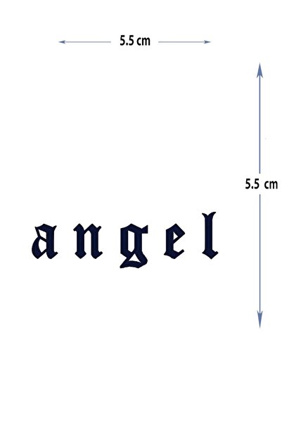 Attach MED-126 YARI KALICI ANGEL-MELEK YAZILI DÖVME-TATTO