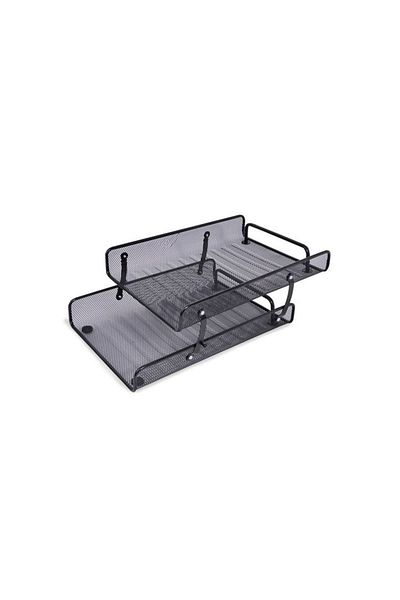 divendi-ro Document Holder with 2 Levels, metal, 35x25cm, black