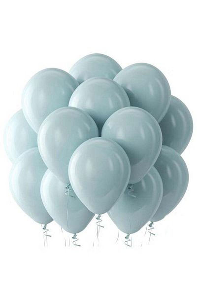 Generic Little Lolo “12-Inch Latex Balloon – Dusty Blue Color – Pack of 50 – High-Quality Latex”