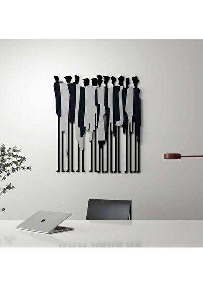 Story of candle Wall Art, Unique Wall Decor - Surreal Design in Black