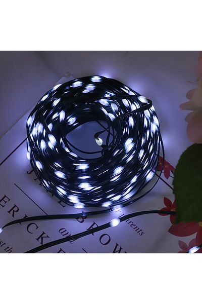 SDX Market Christmas installation type Linear strip, 30m, 300LEDs, Cool White, Black strip with waterproof LEDs