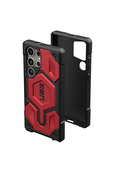 Tim High-Protection Case for Samsung Galaxy S24 Ultra, Timacondesign, Hard Plastic, Crimson