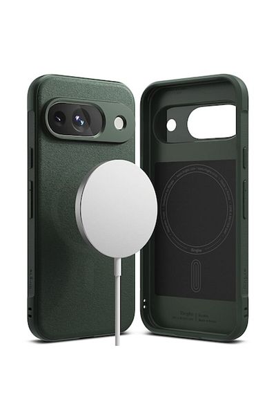 Tim High Protection Case for Google Pixel 9, Timacondesign, F43, Thermoresistant Plastic, Forest Green