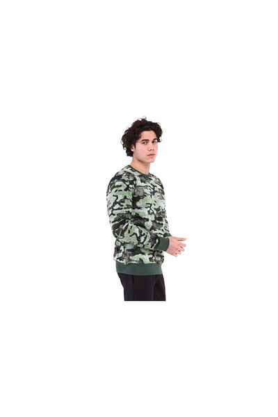 raru Men's 100% Cotton Sweatshirt Franz Green