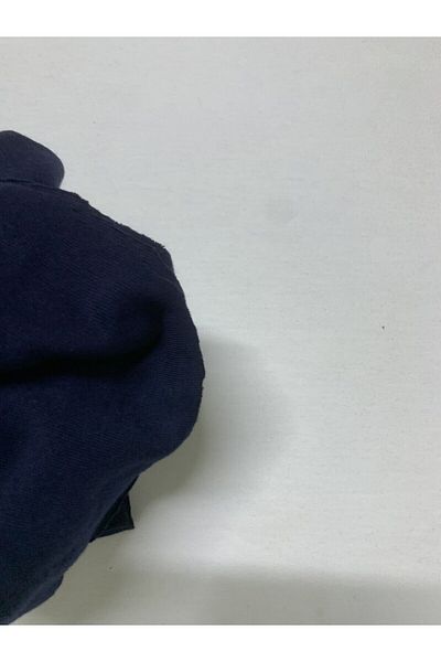 Yiğit Kumaş Navy Blue Thin Rib Fabric, Piece 50X170 cm