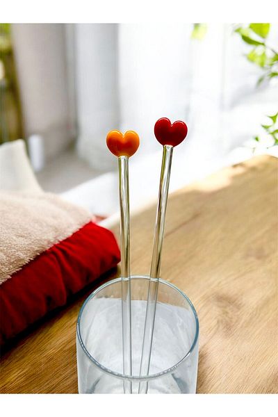 Arsglass Ice Latte Glass Mixed Figure 21 cm Stirring Spoon 1 Piece
