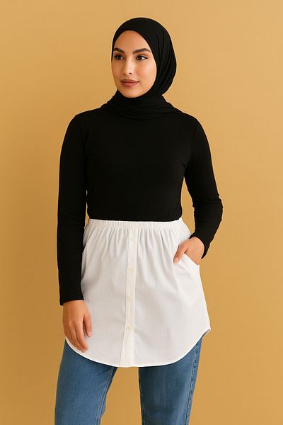mirach Pocket Detail Shirt Underskirt Casual Chic and Comfort with Modern Shirt Look Skirt
