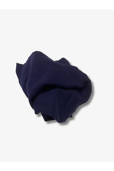 Yiğit Kumaş Navy Blue Thin Rib Fabric, Piece 50X170 cm