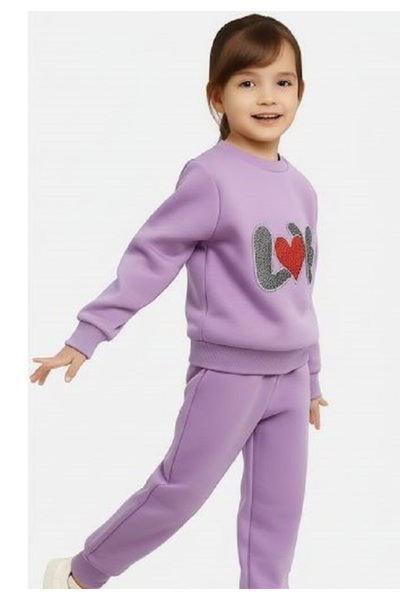 Burç Girl's Seasonal Embroidered Combed Cotton Children's Set