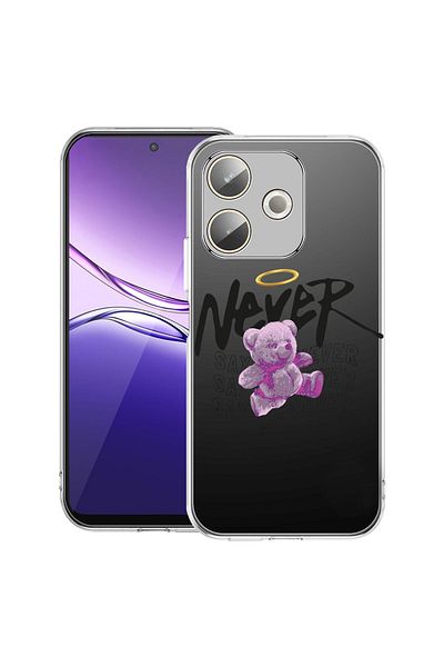 bestcase Clear Silicon Case For OPPO A5 Pro 5G, Teddy Bear - never say never, 2042415 T 1546