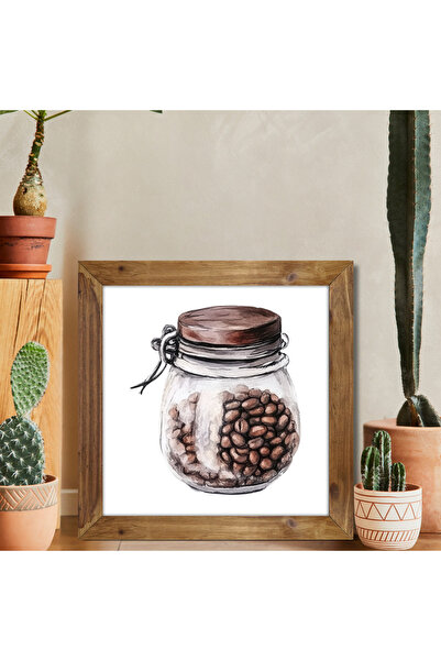 woodhomeworks One Piece Real Wood Framed Kitchen Decor Τραπέζι τετράγωνο