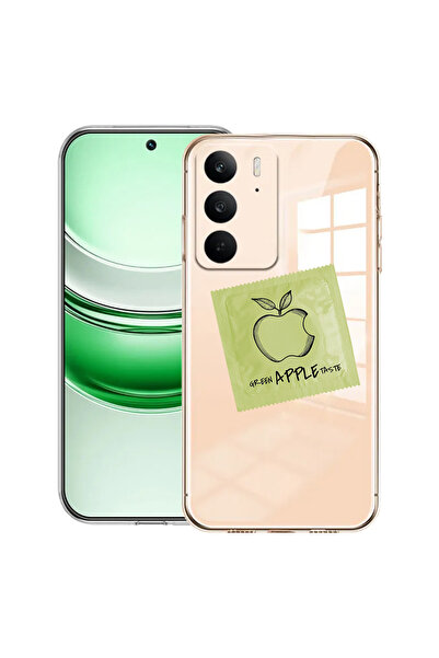 bestcase Carcasă transparentă din silicon pentru Realme C71, verde aromă Appl...