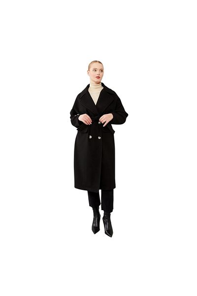 Levidor Double Breasted Collar Cashmere Coat Lev.570038