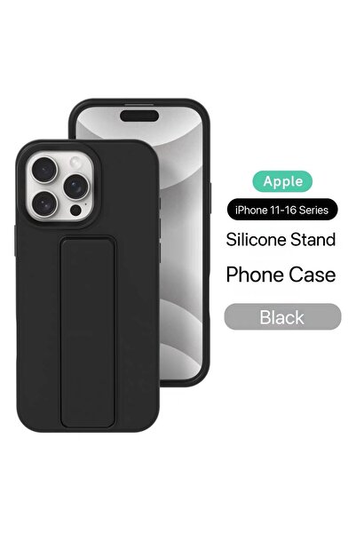 GENERAL Apple iPhone 11 ProMax Case – Shockproof Silicone Case, Kickstand Gri...