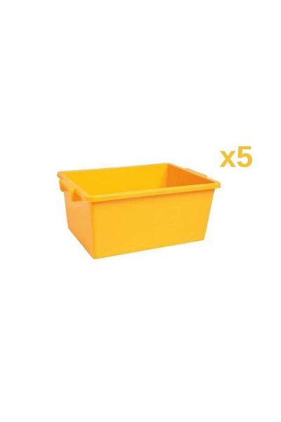 MOONFER 5Pcs Lidless Storage Box Kindergarten Storage Box Toy Box Archive Storage