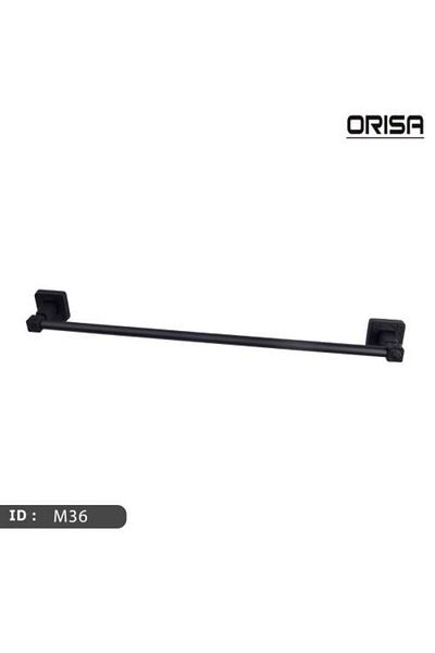 Orisa Black Single Towel Holder -