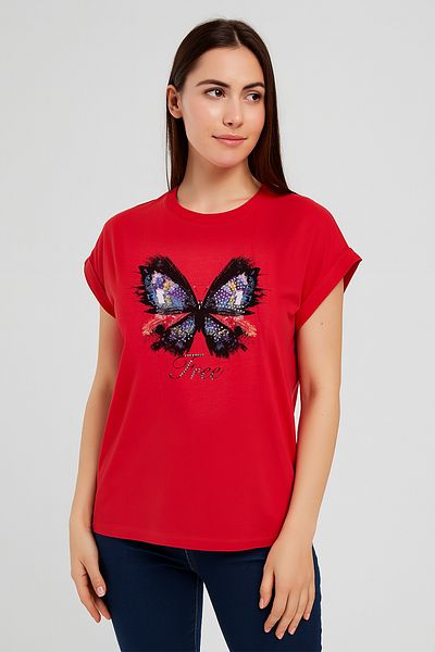 FOR WOMEN Women's Butterfly Print Tee
