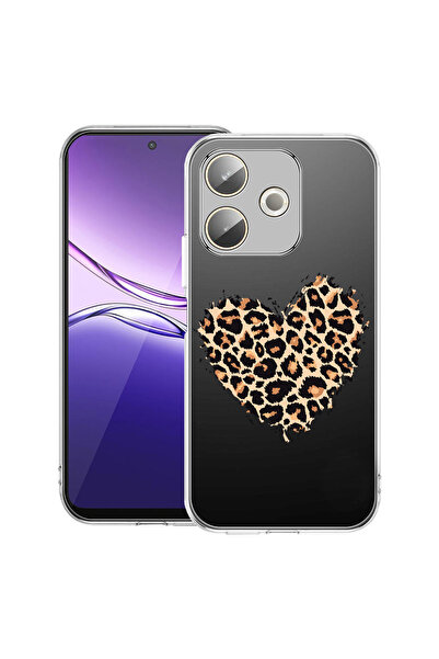 bestcase Carcasă transparentă din silicon pentru OPPO A5 Pro 5G, inimă de leo...