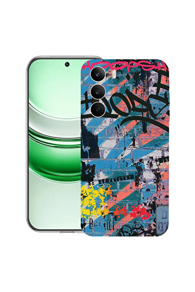 bestcase Carcasă transparentă din silicon pentru Realme C71, Graffiti Wall, 2041144 T 1183