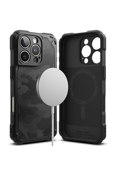 Tim High Protection Case for iPhone 16 Pro Max, Timaconprotect, B47, Hard Plastic, Camo Intense Dark