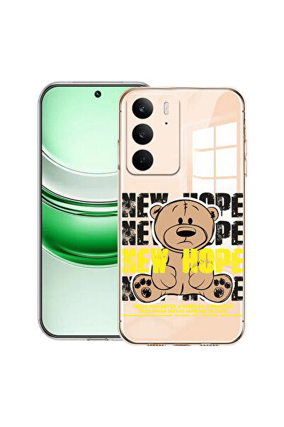 bestcase Carcasă transparentă din silicon pentru Realme C71, Teddy Bear New H...