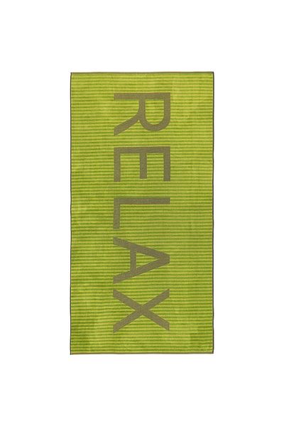 OEM Prosop de Plaja, Terry/Velour Bumbac, Relax Verde, 610g, 90 x 180 cm